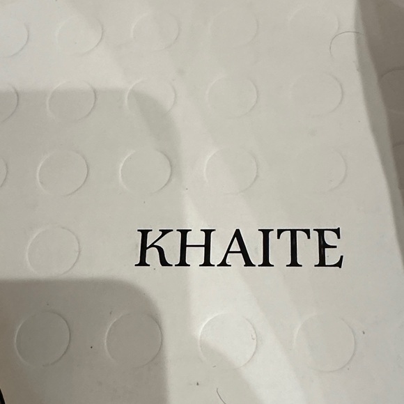 KHAITE Black Iconic River Leather Heels 37.5 7.5 - Picture 2 of 5